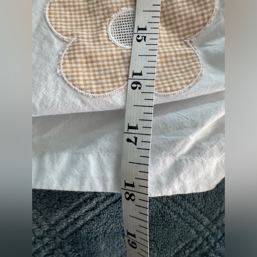 NWT Madewell Embroidered Poplin Puff-Sleeve Cutout Crop Top - Picture 6 of 7